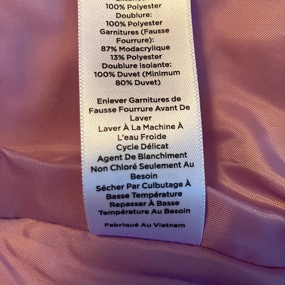 Talbots Genuine Down Puffer Vest with Detachable Faux Fur Collar Size Medium - Picture 7 of 9